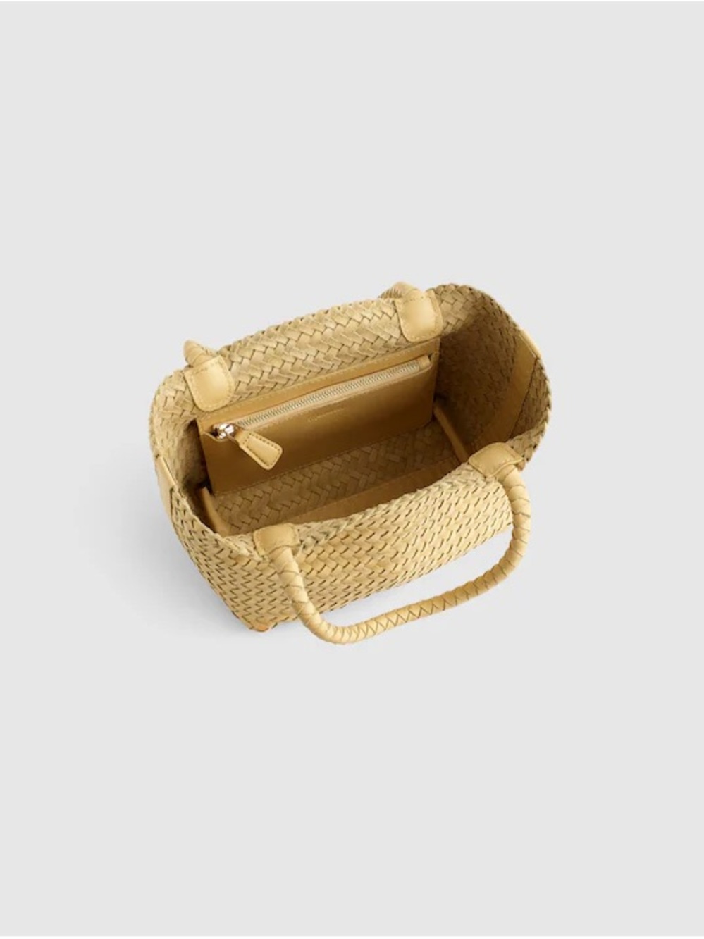 Madewell Woven Mini Leather Tote Bag and Bag Pins - Picture 2 of 8